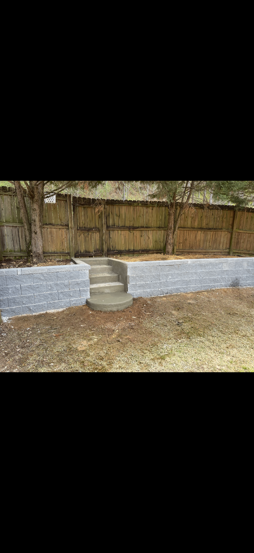 Little Rock retaining wall project 3