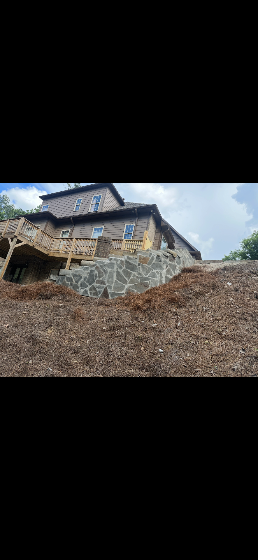 Little Rock retaining wall project 5